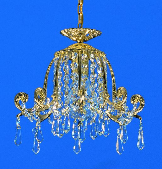 Impex ST00241/25/01/G Bell Series Decorative 1 Light Gold Ceiling Light