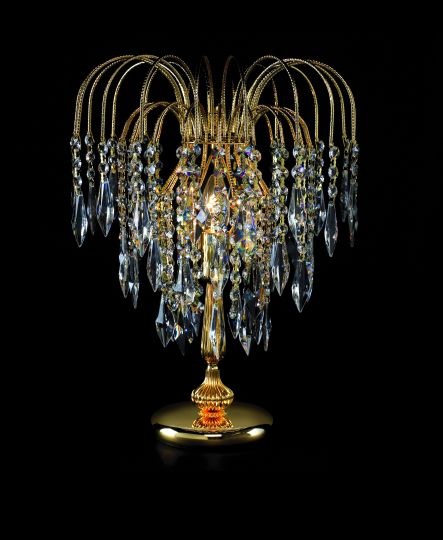 Impex ST01900/TL/G Shower  Series Decorative 1 Light Gold Table Lamp