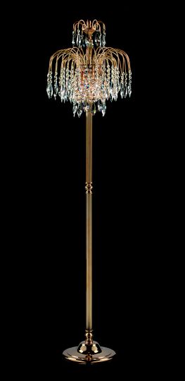 Impex ST02000/FL/G Shower  Series Decorative 3 Light Gold Floor Stand