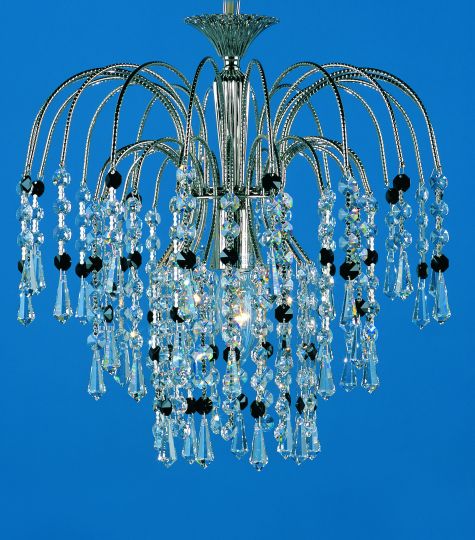 Impex ST02300/35/01/N Shower Series Decorative 1 Light Nickel Ceiling Light