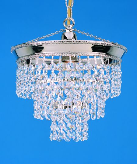 Impex ST03072/20/01/N Brunswick Series Decorative 1 Light Nickel Ceiling Light