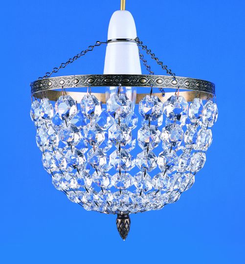 Impex ST09081/01/AB Kiel  Series Decorative 1 Light Antique Brass Ceiling Light