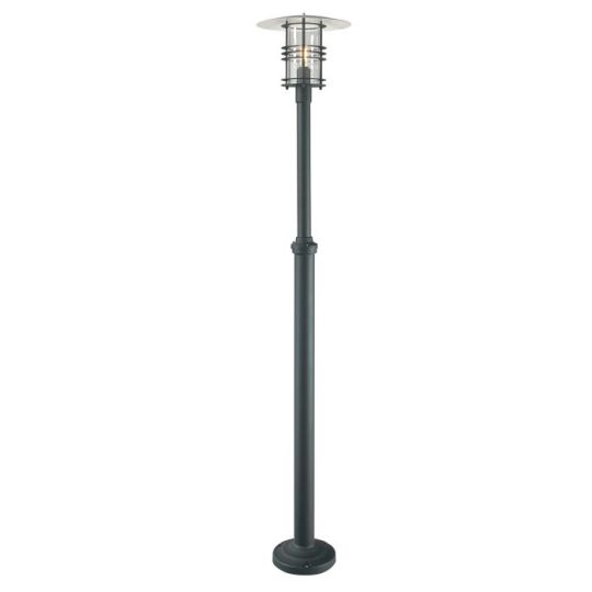 Norlys Stockholm 1 Light Grande Lamp Post - Black 