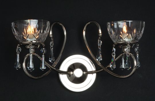 Impex STH00196/02/WB/G Vincenza Series Decorative 2 Light Gold Wall Light