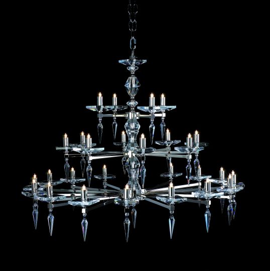 Impex Lighting - K9 OPTICAL GLASS & SPEAR - NICKEL