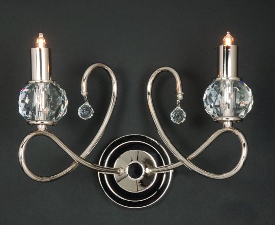 Impex STH04020/02/WB/G Novara  Series Decorative 2 Light Gold Wall Light