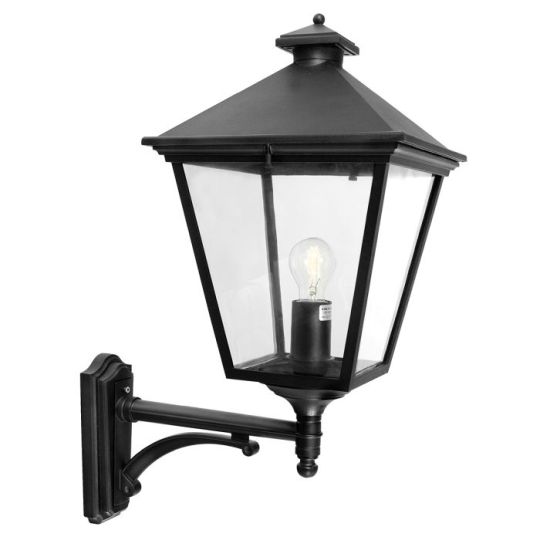 Norlys Turin Grande 1 Light Up Wall Lantern - Black 