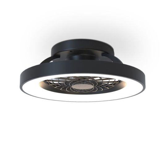 Mantra Tibet Mini 70W LED Dimmable Ceiling Light With Built-In 33W DC Fan c/w Remote Control 3900lm Black 5yrs Warranty