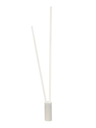 Mantra Vertical 2 Light Floor Lamp 44W LED 3000K 2600lm Dimmable White 3yrs Warranty