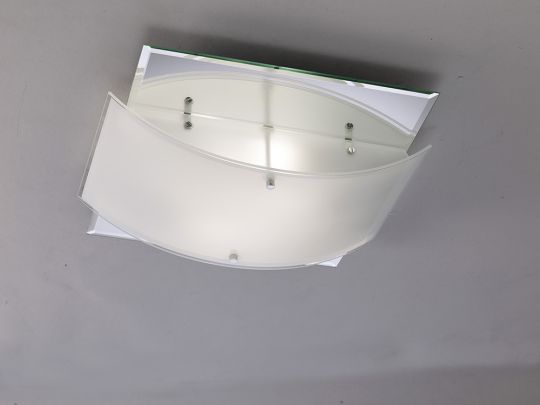 Diyas IL30991 Vito Ceiling 2 Light Polished Chrome/Smoked Mirror