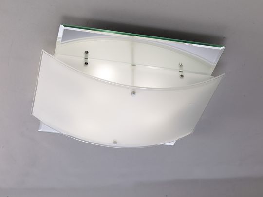 Diyas IL30992 Vito Ceiling 3 Light Polished Chrome/Smoked Mirror