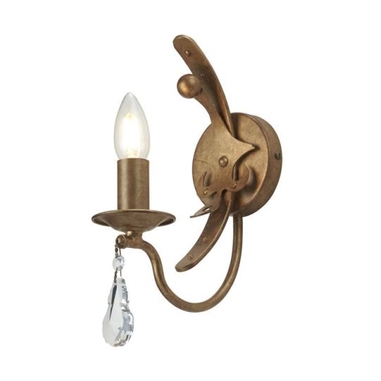 Elstead Lighting Windsor 1 Light Wall Light - Gold Patina