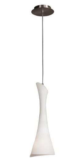 Mantra Zack Pendant 1 Light E27 Satin Nickel
