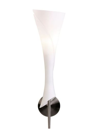 Mantra Zack Wall Lamp 1 Light E14 Satin Nickel