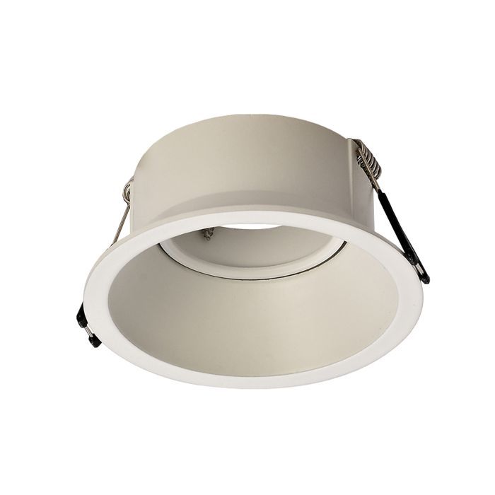 Mantra Comfort 9.6cm Round Downlight GU10 Matt White Cut Out 85mm Lampholder Included MC0160